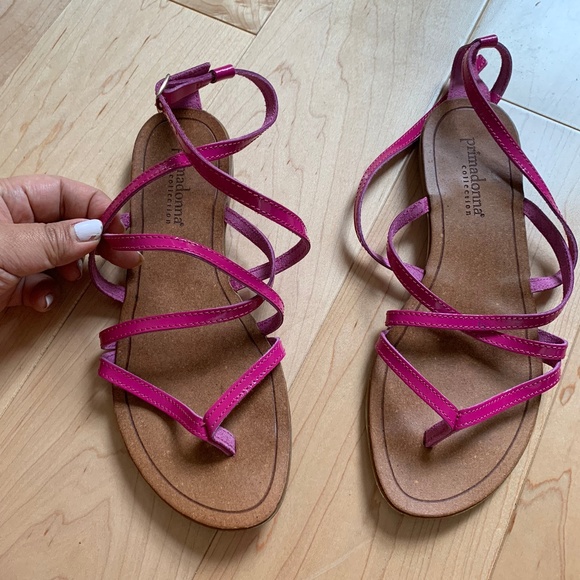 Hot Pink Sandals / Made in Italy - Picture 7 of 8
